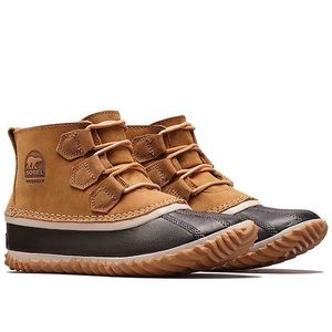 SOREL Out N About Leather Rain Snow Duck Boot 9